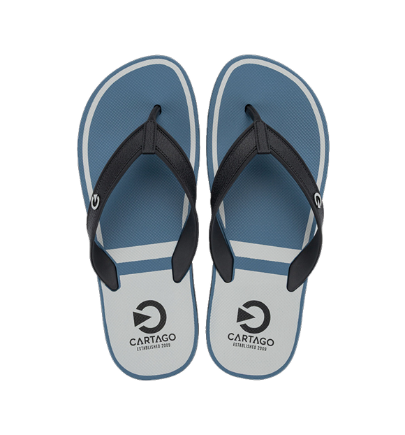 CHINELO MASCULINO LUGANO - Branco/Azul/Preto