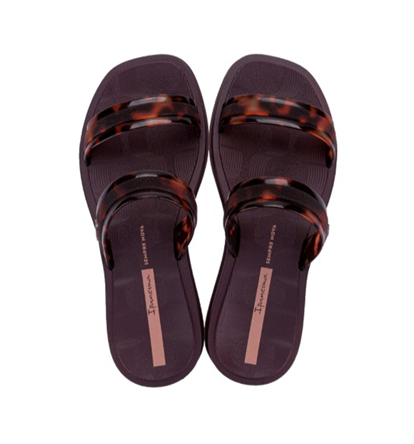 IPANEMA GLOW TRENDY SLIDE AD - Berinjela/Tartaruga/Rosa