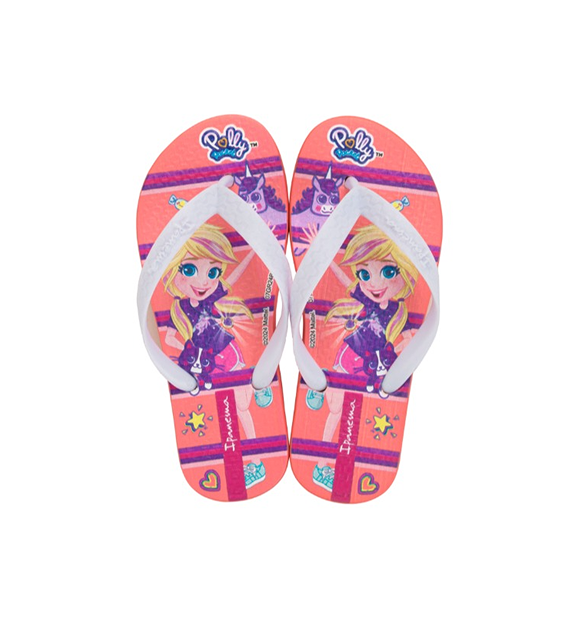 IPANEMA POLLY E MAX STEEL INF - Rosa/Branco