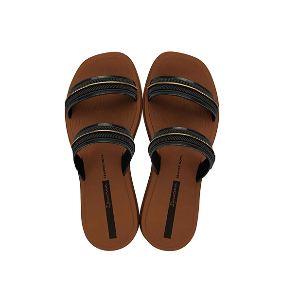 IPANEMA GLOW SLIDE AD - Marrom/Pto/Cobre