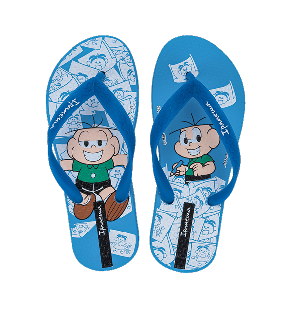 CHINELO INFANTIL IPANEMA TURMA DA MÔNICA - Azul/Azul | Cebolinha
