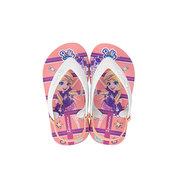 IPANEMA POLLY E MAX STEEL INF - Rosa/Branco