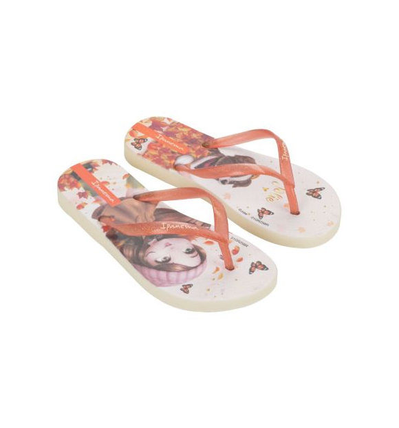 IPANEMA JOLIE AMORES INF - Bege/Laranja Glitter