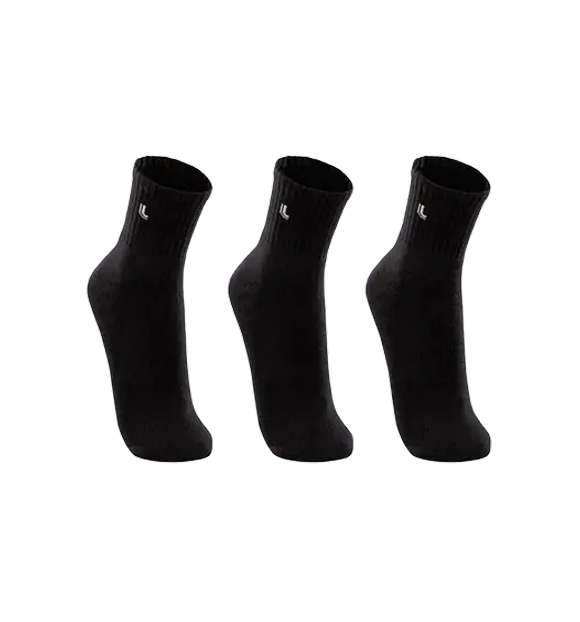KIT MEIA LUPO AM SPORT C/3 PARES - Preto