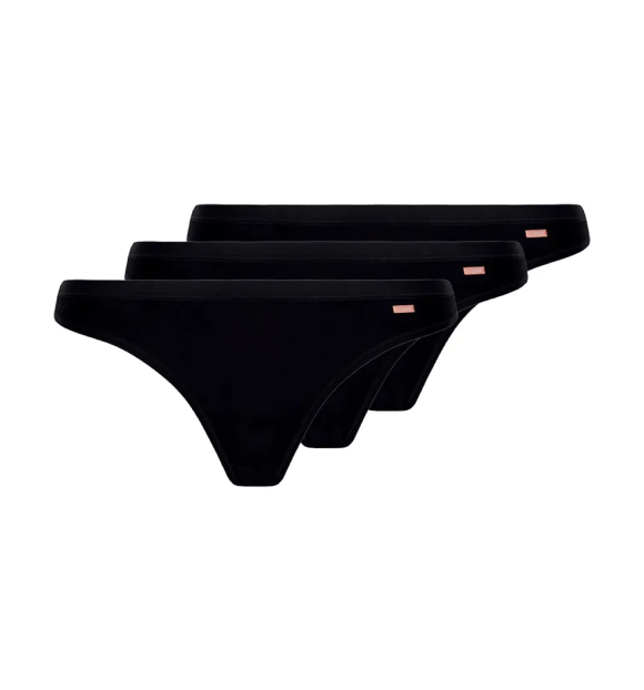 CALCINHA LOBA TANGA COTTON AD - Preto
