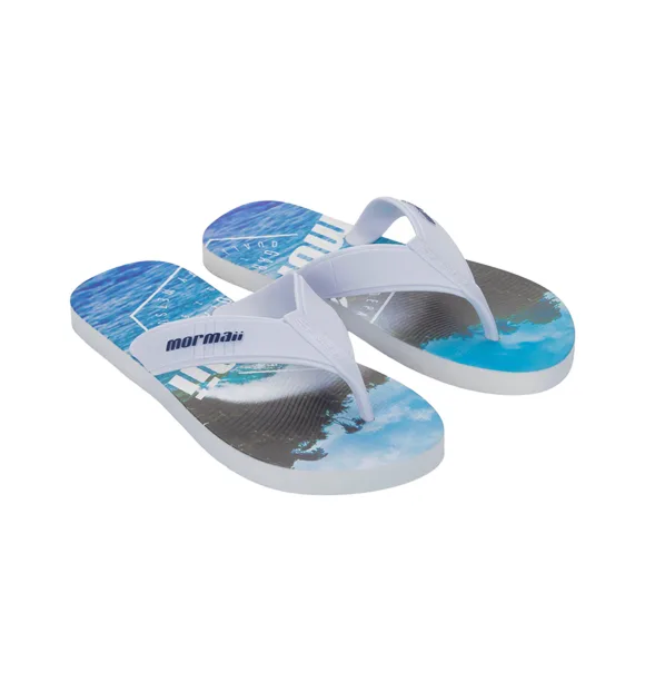 MORMAII TROPICAL GRAPHICS AD - Bco/Bco/Azul