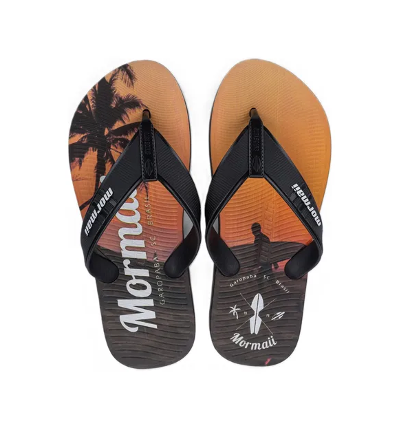 MORMAII TROPICAL GRAPHICS AD - Preto/Pto/Laranja