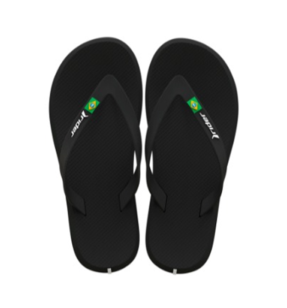 Chinelo Rider R1 Brasil Dedo Ad - Preto/Pto/Bco