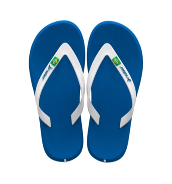 Chinelo Rider R1 Brasil Dedo Ad - Azul/Bco