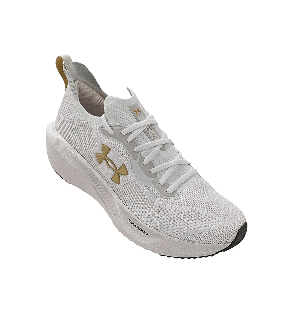 TÊNIS UNDER ARMOUR CHARGED SLIGHT 3 SE - Branco/Dourado